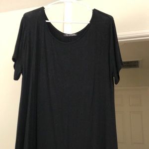 Black T-shirt dress